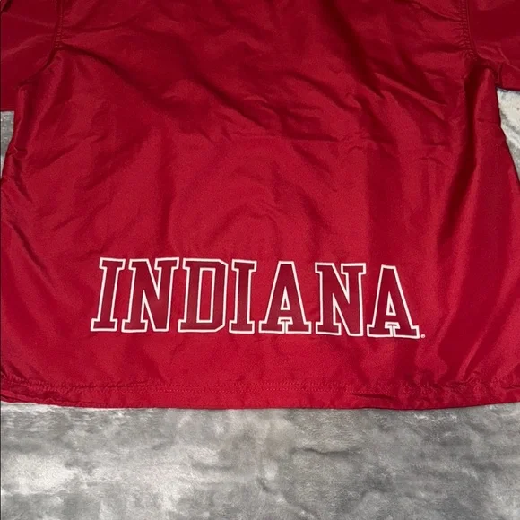 NWOT Champion Small Red Indiana University Hooded Windbreaker - Picture 6 of 7